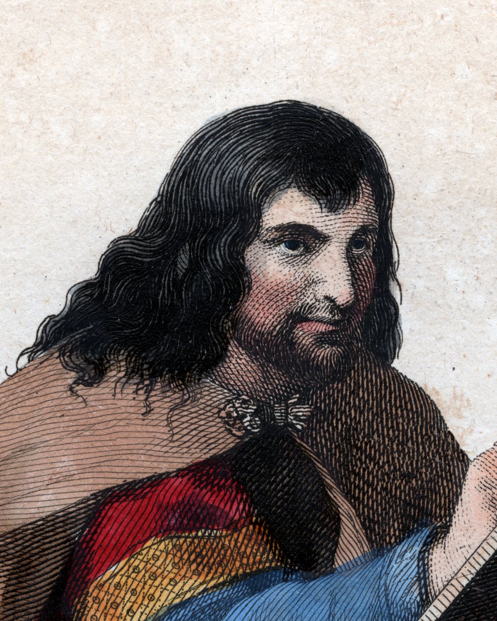 Einhard (Eginhard, Einhart, Einard, Einhard) (775-840), frank tudós és udvaronc portréja. alkotó: French School