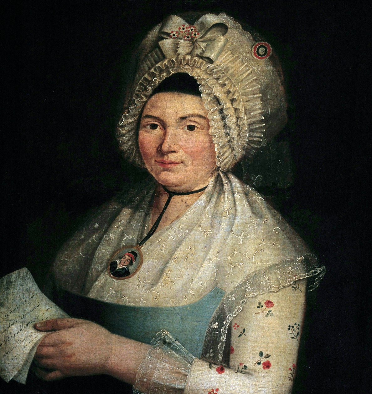 Maximilian Robespierre jegyese Eleonore Duplay portréja, Leonore Duplay Picarde portréja, „Cornelie” (1768-1832). A 18. századi francia iskola festménye. alkotó: French School