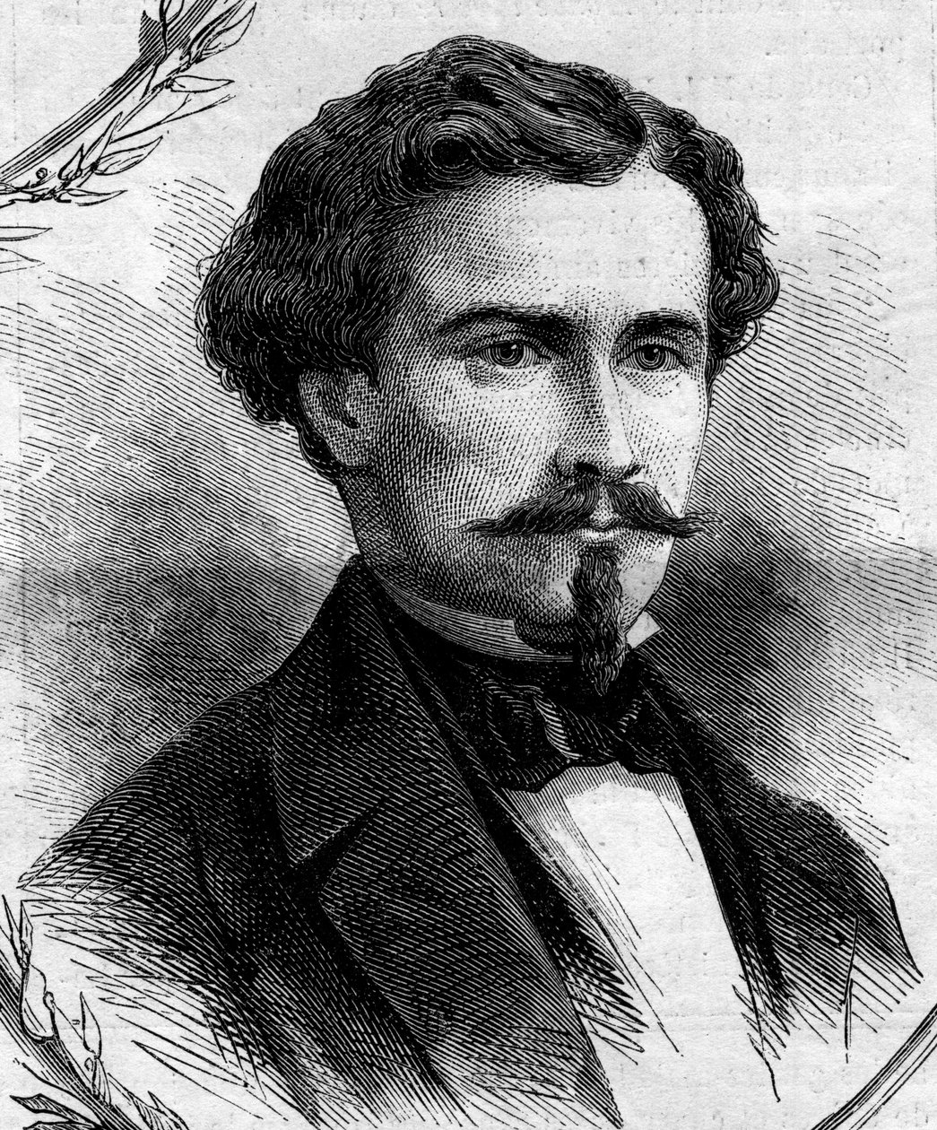Emile Keller (1828-1909) francia politikus portréja. Metszet a „” Le Monde Illustré”” 262. számában, 1862. április 19. alkotó: French School