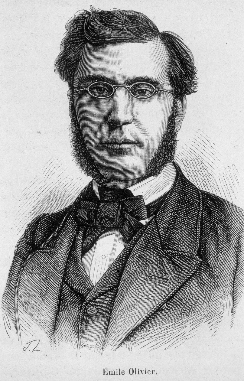 Emile Ollivier (vagy Olivier), francia politikus (1825-1913) portréja – Henri Martin „L