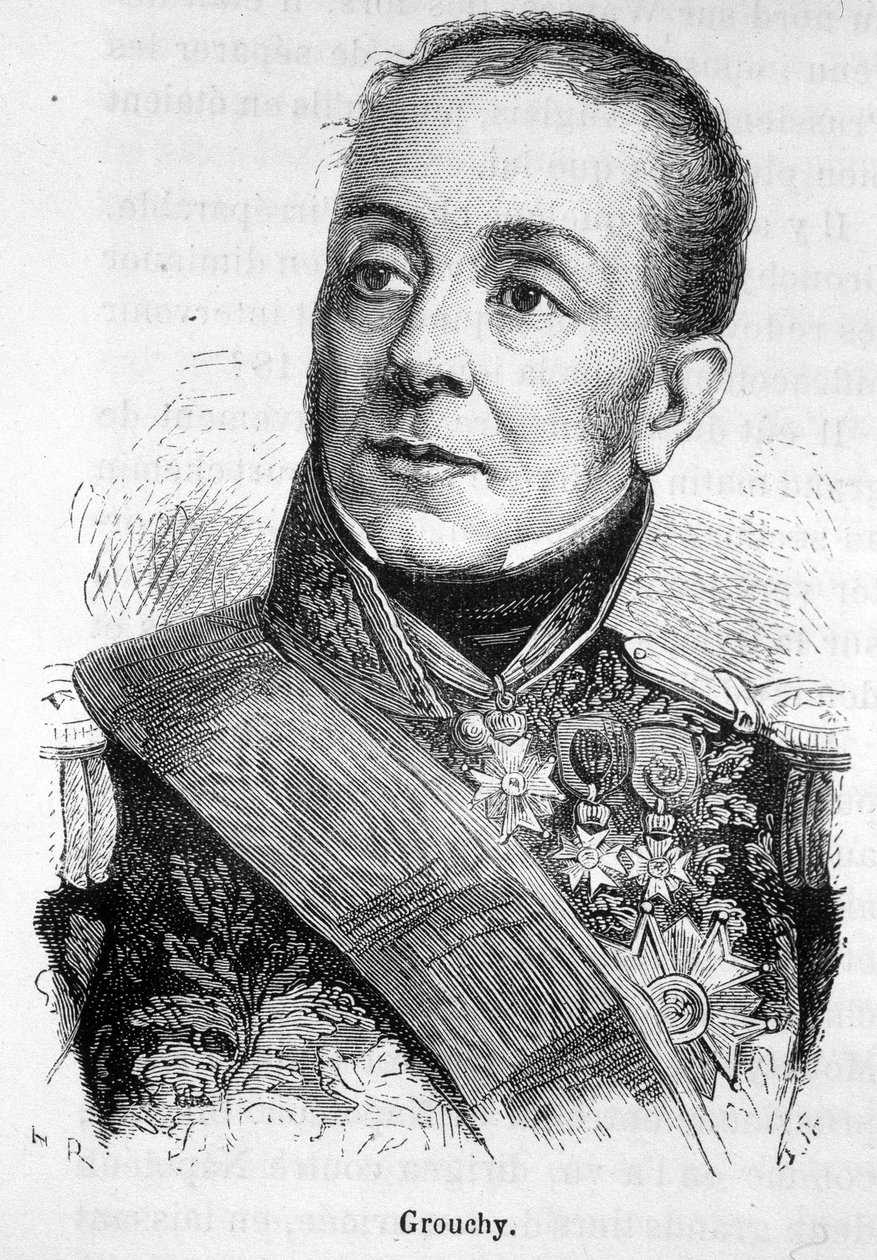 Emmanuel, de Grouchy márki, francia marsall (1766-1847) portréja – Henri Martin „Franciaország története” című művében alkotó: French School