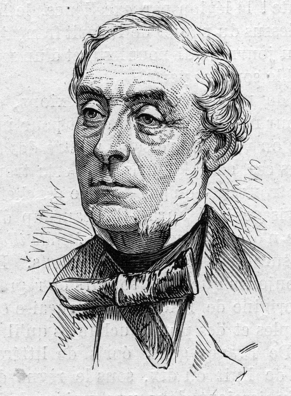 Ernest Legouve (1807-1903) francia költő, regényíró, drámaíró, esszéista és akadémikus portréja. Metszet a „” Le Monde Illustré”” 883. számában, 1874. március 14. alkotó: French School