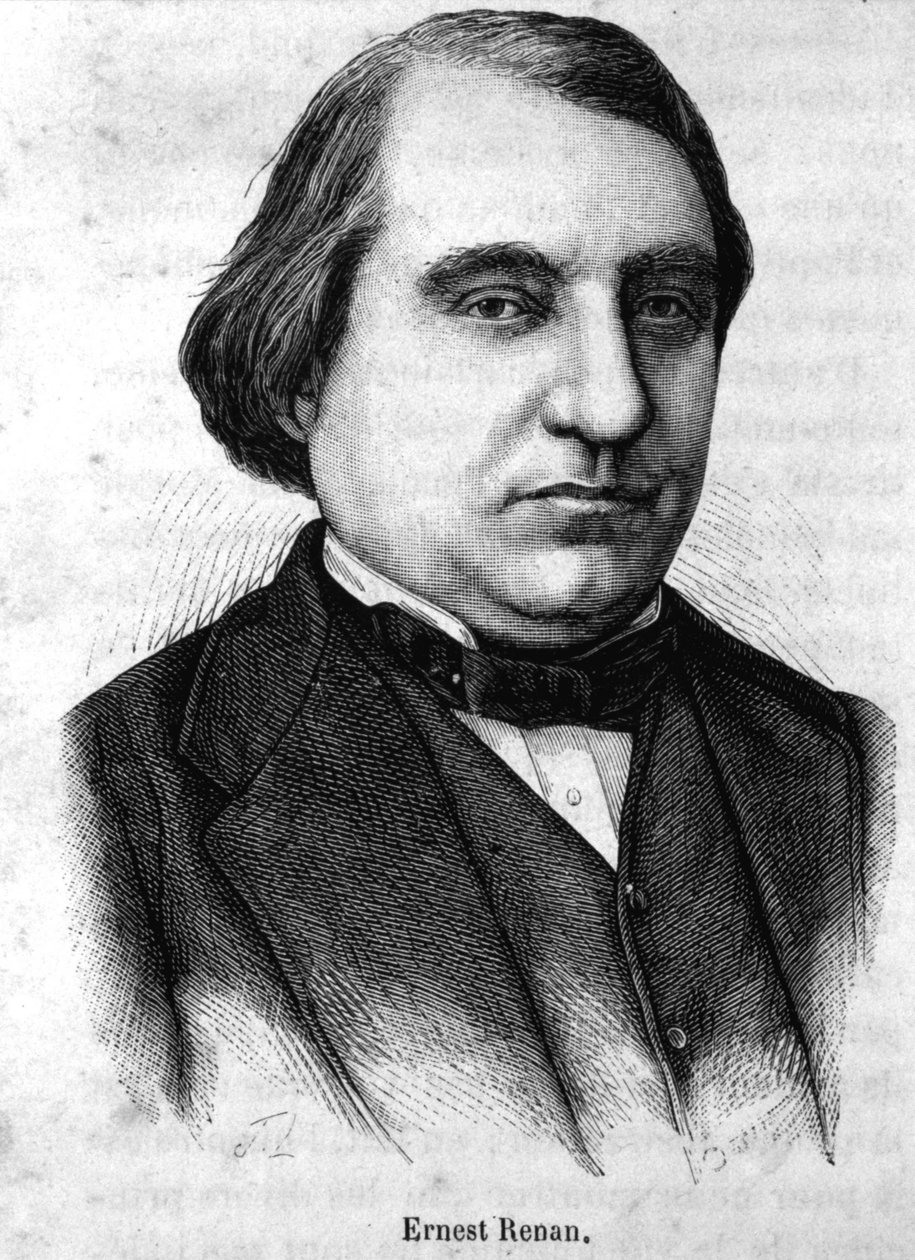 Ernest Renan (1823-1892) portréja – Henri Martin „Franciaország története” című filmjében alkotó: French School