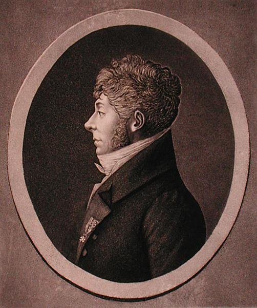 Etienne-Nicolas Mehul (1763-1817) portréja Edme Quenedey (1756-1830) metszetével (metszet) alkotó: French School
