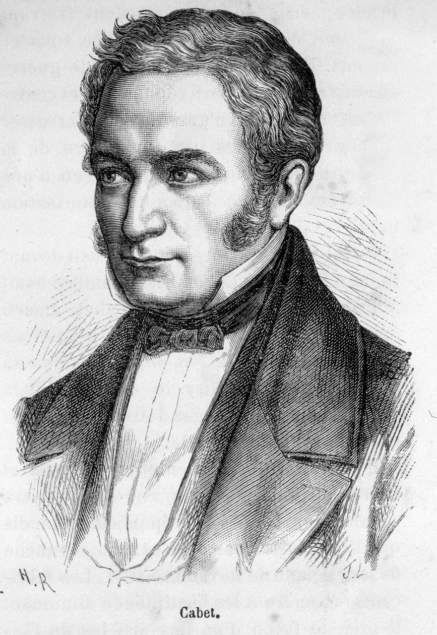 Etienne Cabet francia szocialista portréja (1788-1856) alkotó: French School
