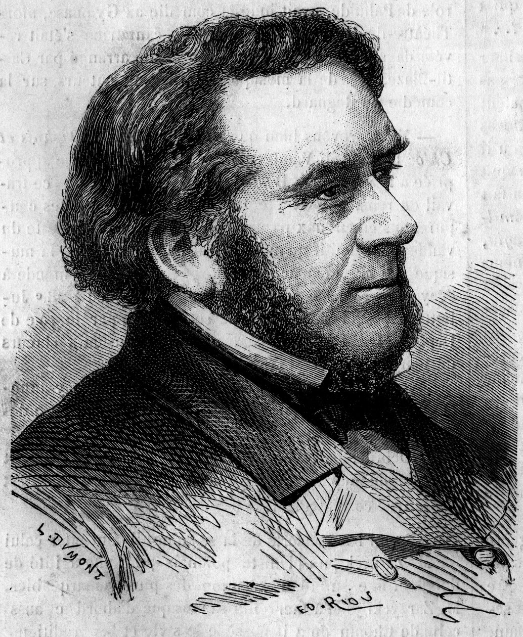 Eugene Bethmont (1804-1860) francia jogász és politikus, volt igazságügyi miniszter portréja. Metszet a „” Le Monde Illustré”” 156. számában, 1860. április 7. alkotó: French School