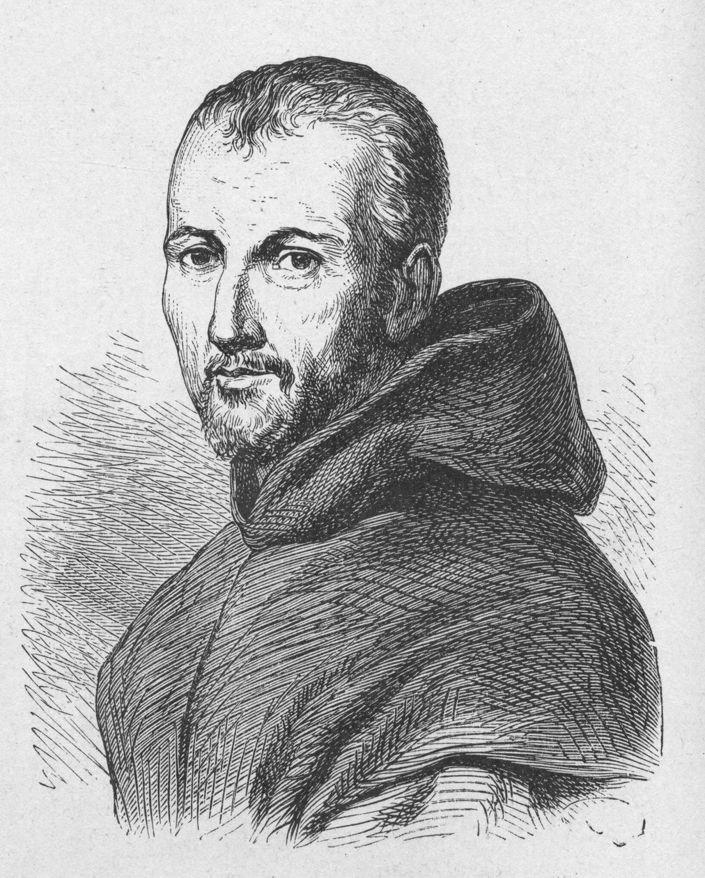 Mersenne atya (1588-1648) portréja - a Tudományos albumban; jeles tudósok; Nagy felfedezések””” 1896. alkotó: French School