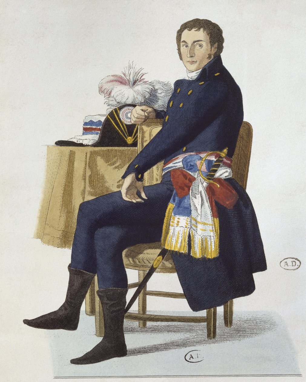 Ferdinand Guillemardet portréja, 1798 alkotó: French School