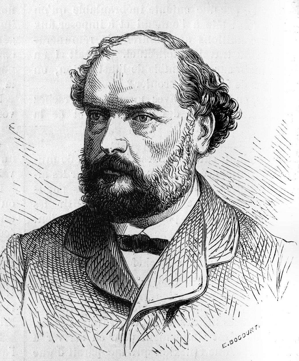 Francois Desire Bancel (1822-1871) francia politikus portréja. Metszet a június 5-i „” The Illustrated World”” 634. sz alkotó: French School