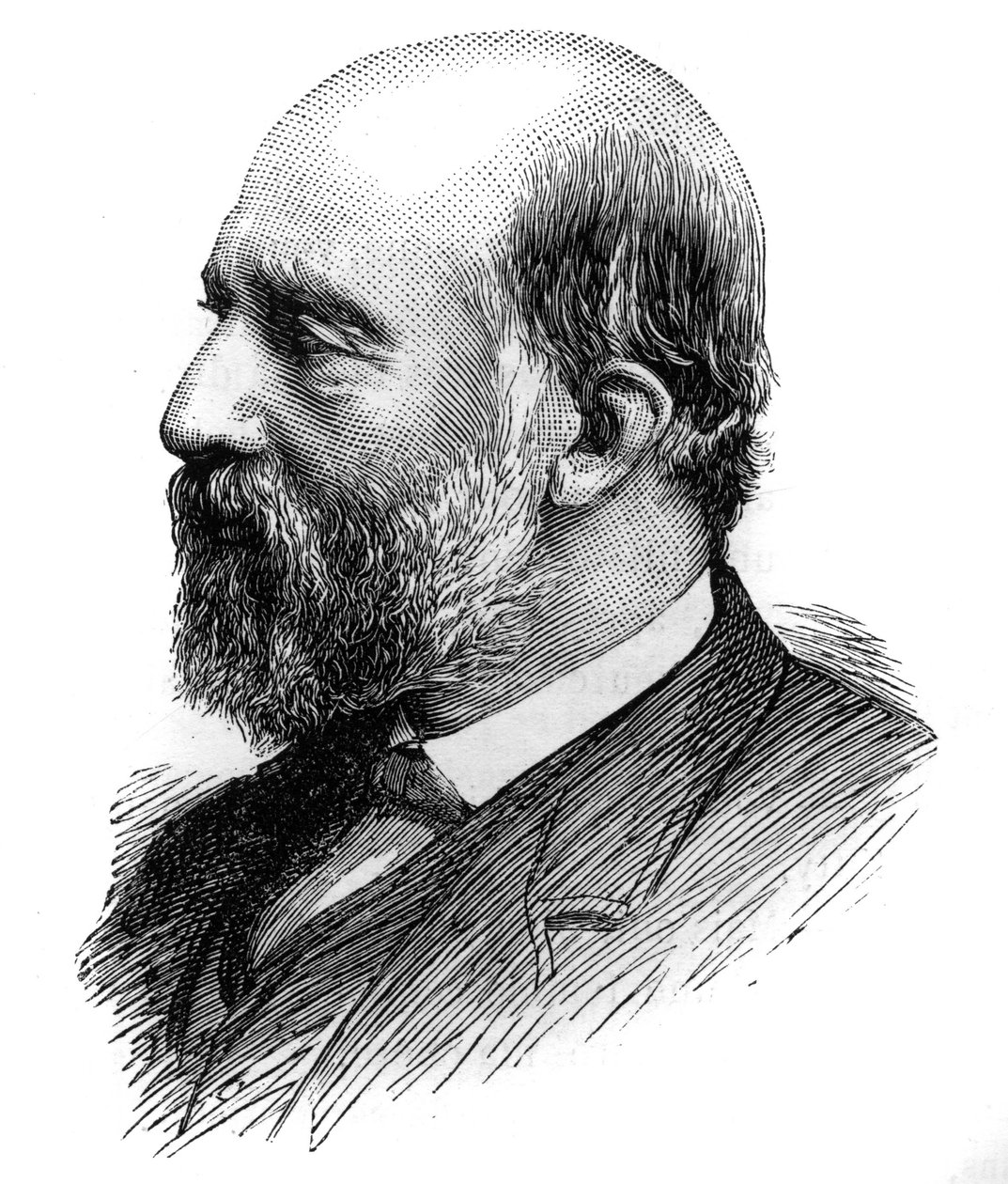 Francois Ferdinand Philippe, Joinville hercegének (1818-1900) portréja. Metszet a „Le Monde Illustré”-ben, 1886. június 26. alkotó: French School