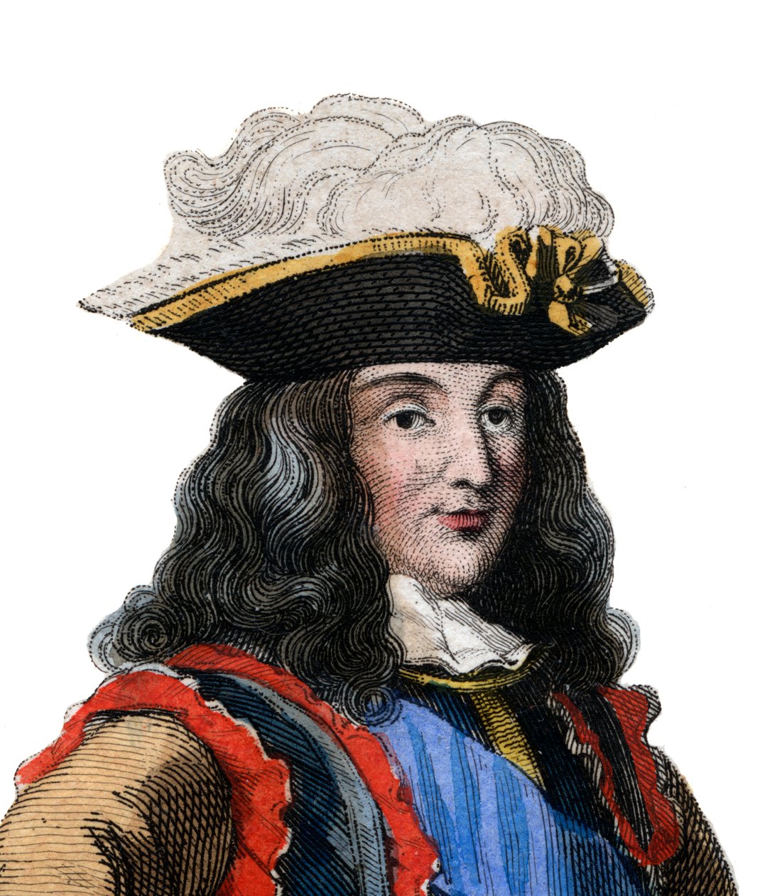 Francois Henri de Montmorency Bouteville, Marechal de Luxembourg (1628-1695), francia tábornok, Franciaország marsalljának portréja. alkotó: French School