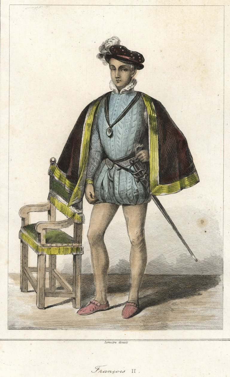 II. Francois (1544-1560), francia király portréja. alkotó: French School
