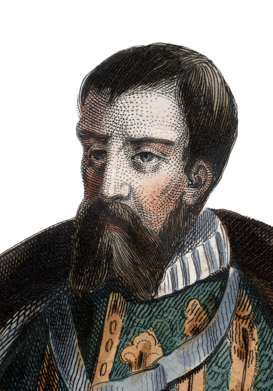 Francois I de Lorraine (1519-1563), Guise hercege, Aumale hercege, francia katona és politikus portréja. alkotó: French School
