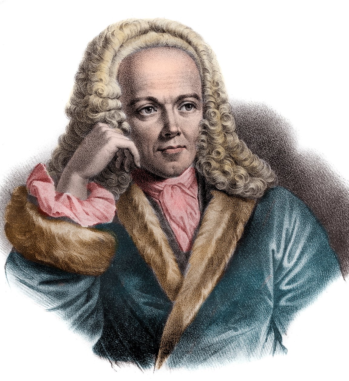 Francois Quesnay (1694-1774) francia orvos és közgazdász portréja alkotó: French School