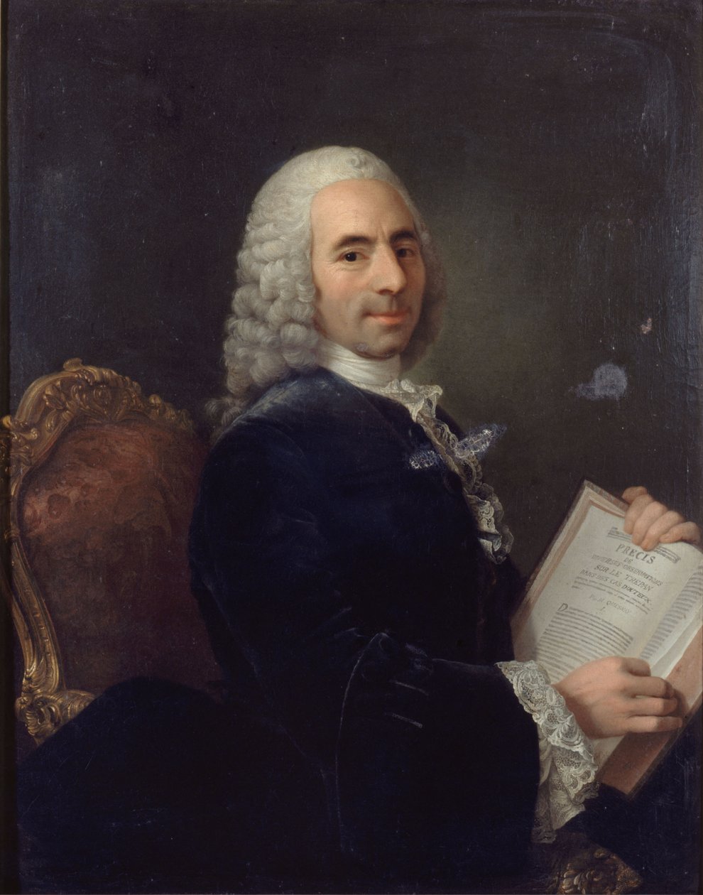Francois Quesnay (1694-1774), XV. Lajos orvosa és fiziokratész portréja 1743 után (olaj, vászon) alkotó: French School