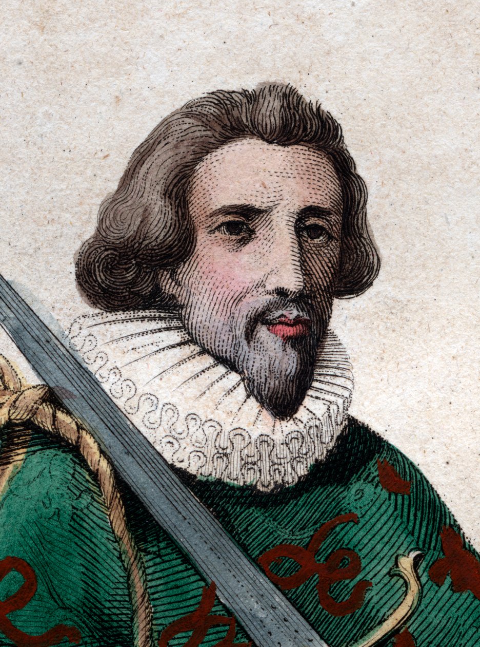 Francois de Bonne, Lesdiguieres hercege (1543-1626), francia katona és francia rendőr portréja. alkotó: French School