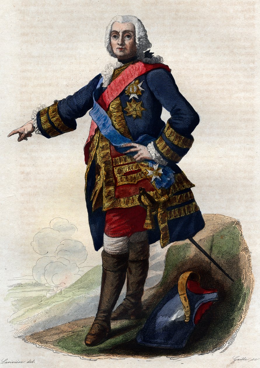 Francois de Chevert (1695-1769) francia tábornok portréja. alkotó: French School