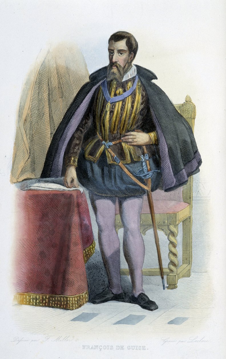Francois de Guise francia altábornagy (1519-1563) portréja. - „A francia Plutarkhosz” című filmben alkotó: French School