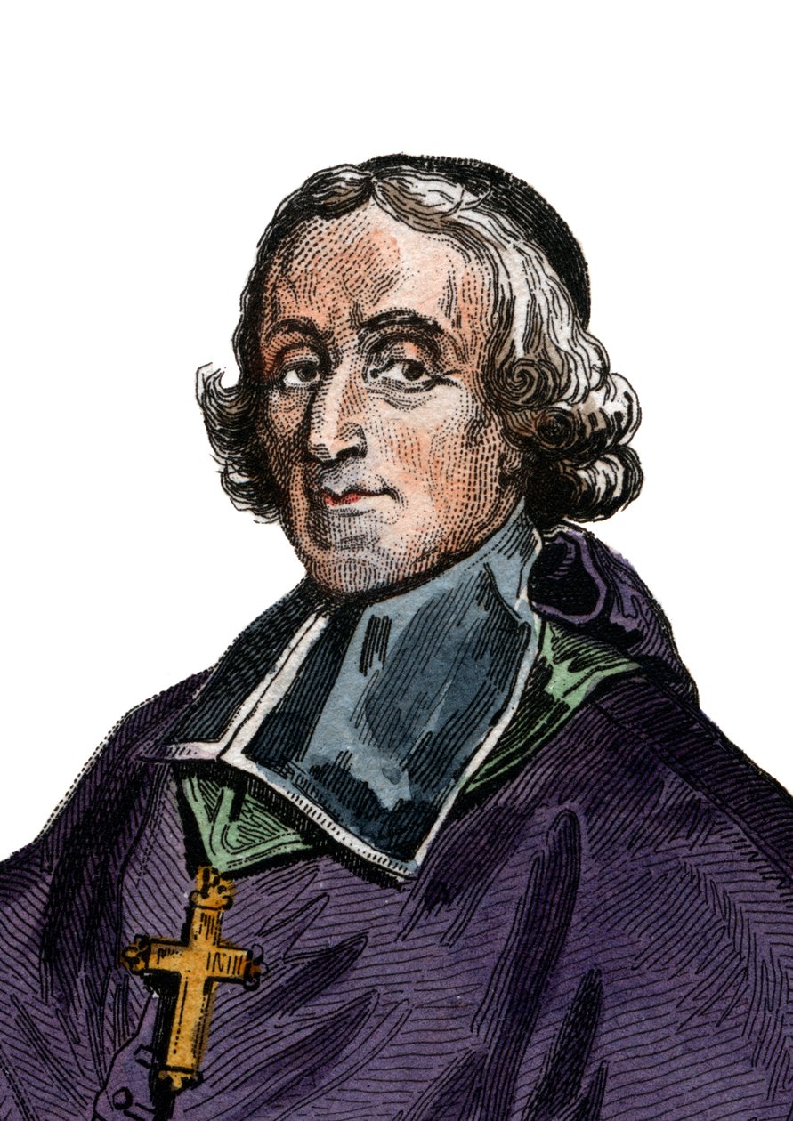 Francois de Pons de Salignac de La Mothe Fenelon (1651-1715) francia érsek, teológus, költő és író portréja. alkotó: French School