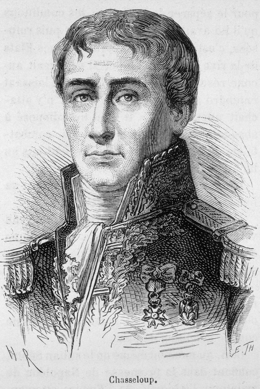 François, de Chasseloup márki portréja – Laubat francia tábornok és mérnök (1754-1833) – Henri Martin „L’Histoire de France” című művében alkotó: French School