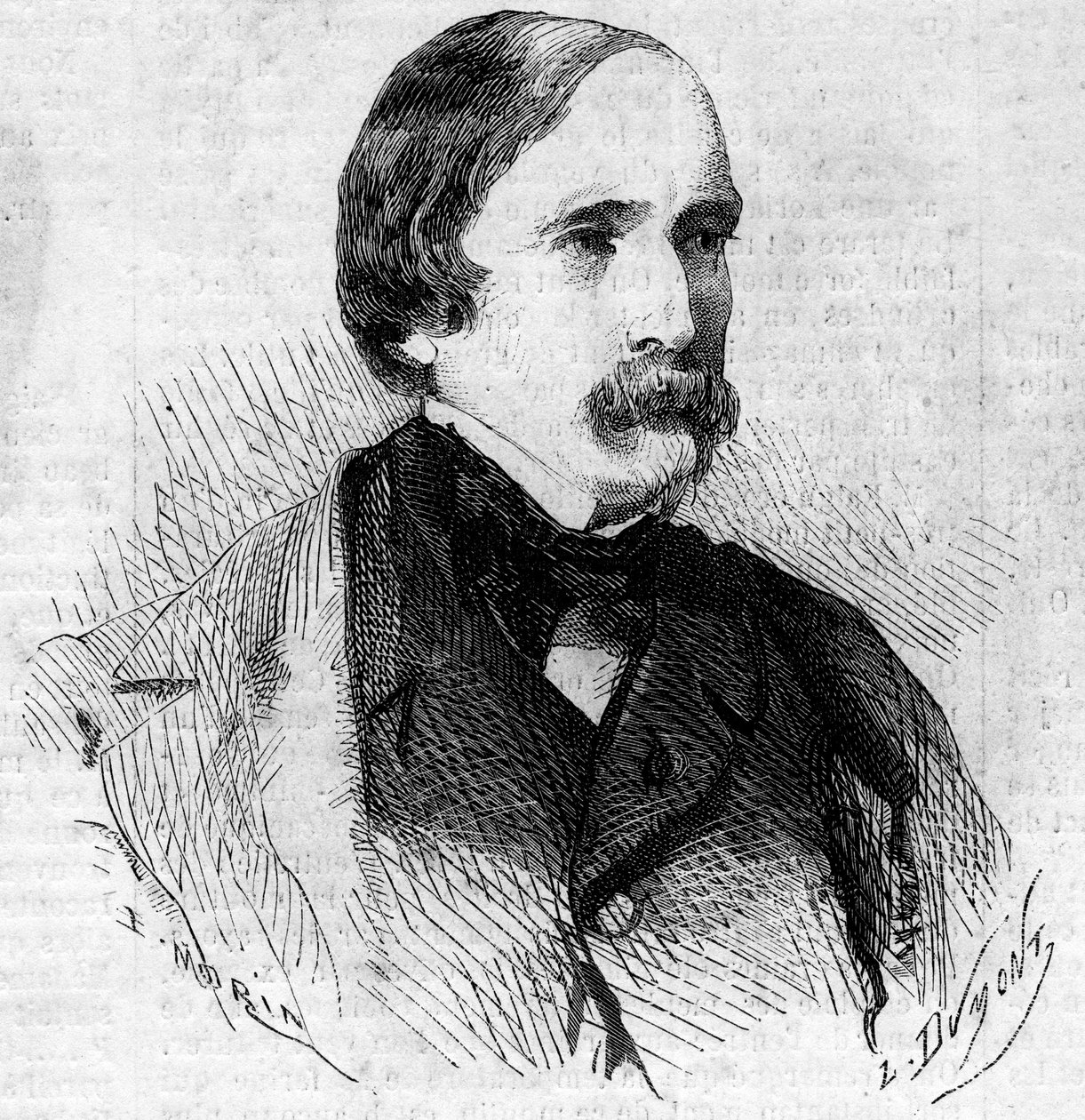 Laity francia szenátor, Savoie Franciaországhoz csatolásának császári biztosának portréja 1860. június 14-én. Metszet a „Le Monde Illustré” 168. számában, június 30. alkotó: French School
