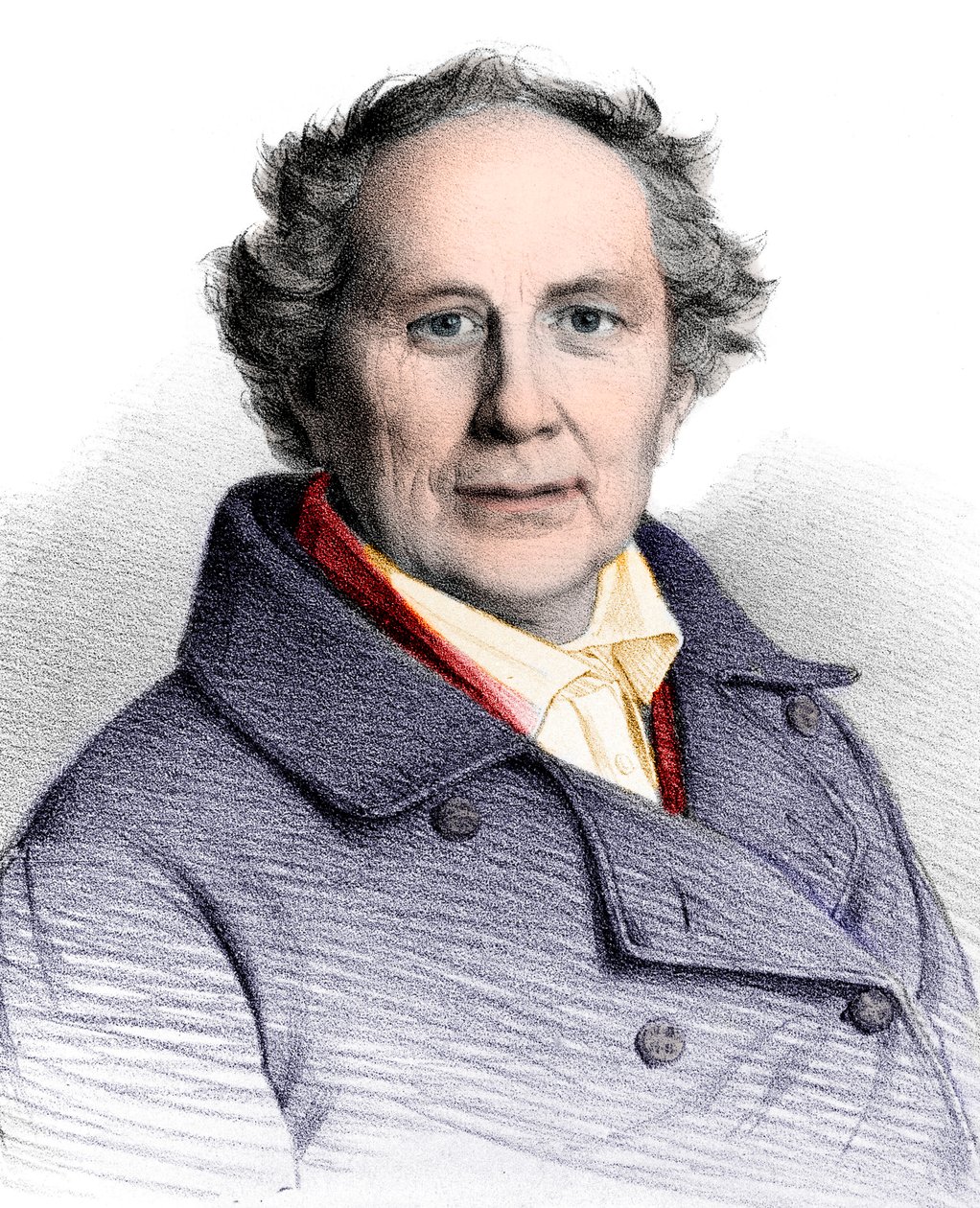 Friedrich Wilhelm August Argelander (1799-1875) német csillagász portréja alkotó: French School