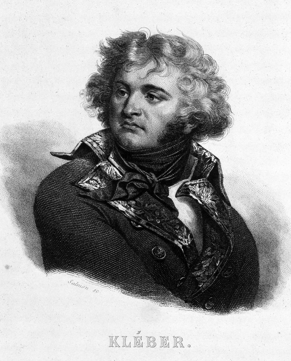 Jean Baptiste Kléber tábornok (1753 - 1800) portréja – Thiers „Revolution francaise” című könyvében. 19. század alkotó: French School