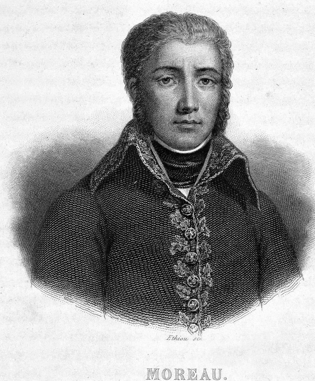 Jean Victor (Jean-Victor) Moreau (1763-1813) tábornok portréja – Thiers „Revolution francaise” című könyvében alkotó: French School