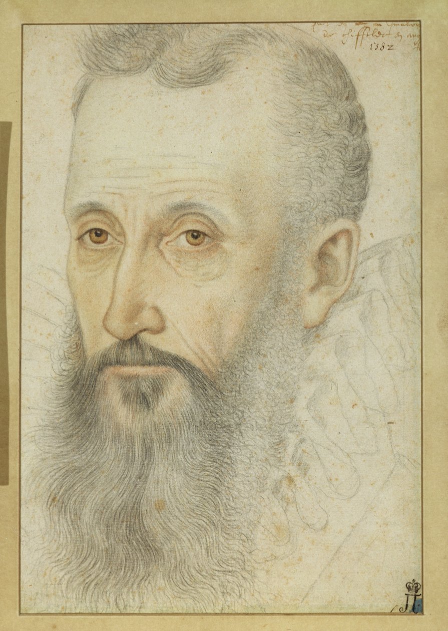 George Talbot, Shrewsbury 6. grófja (1528-90) portréja (kréta papíron) alkotó: French School