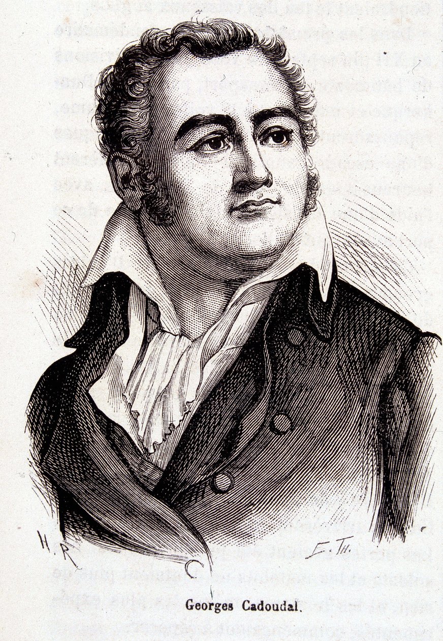 Georges Cadoudal portréja - metszet alkotó: French School