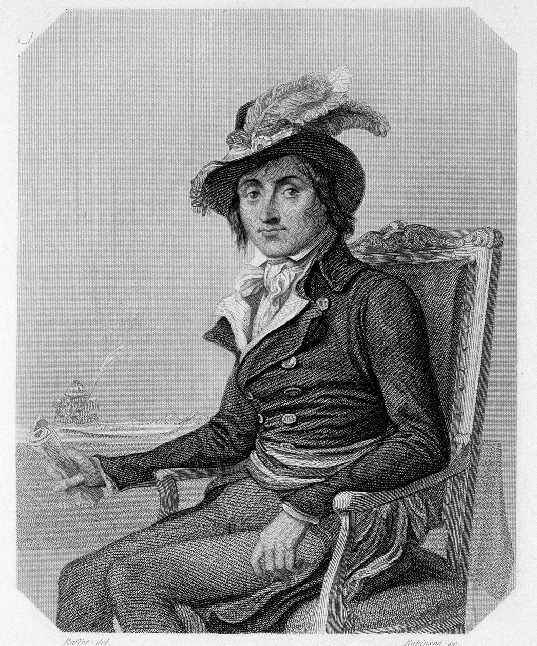 Georges Couthon (1755-1794) francia politikus portréja. Lamartine „A Girondinok története” című művében alkotó: French School