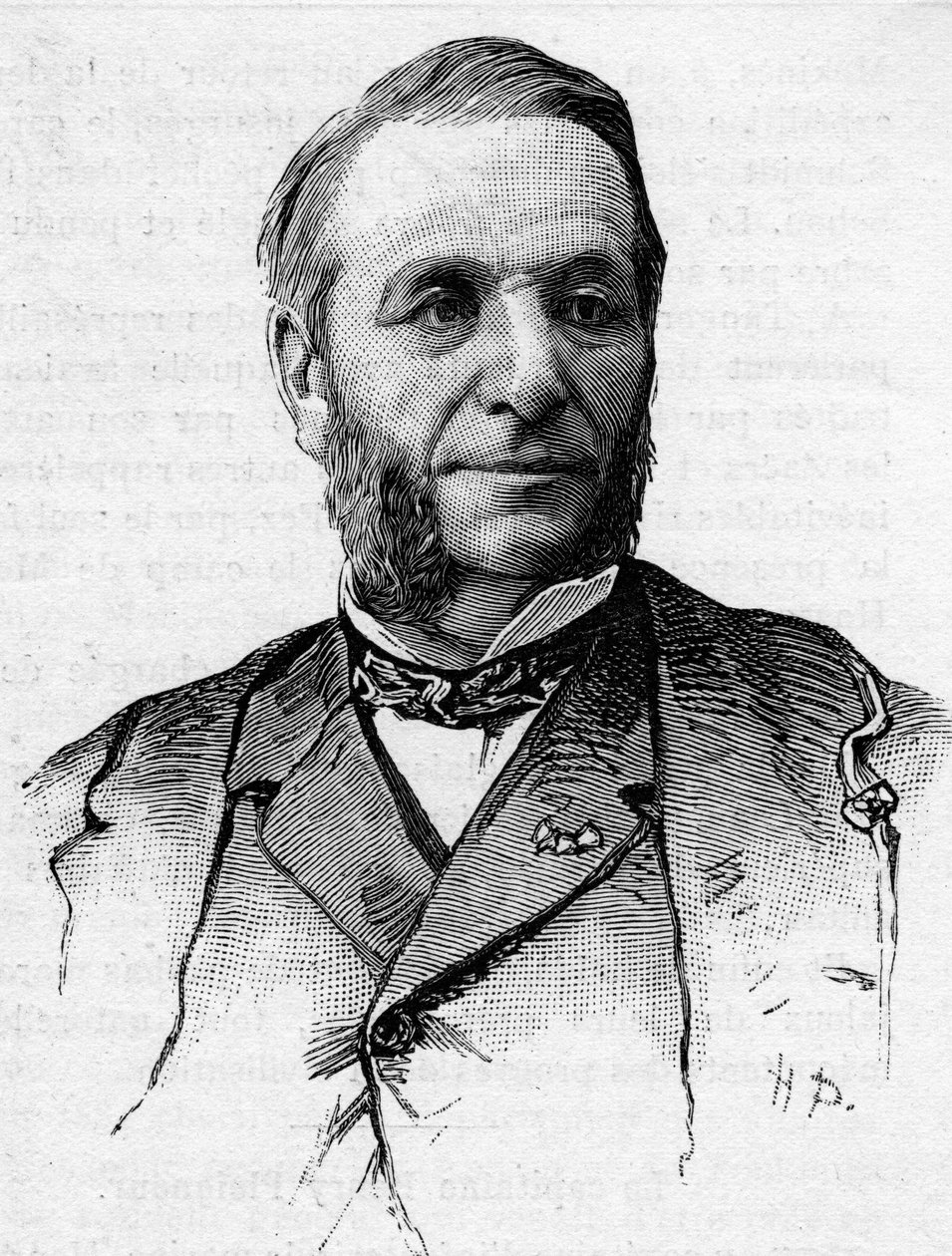 Georges Guiffrey (1827-1887), a Hautes Alpes 1879-1887 közötti szenátorának portréja. alkotó: French School