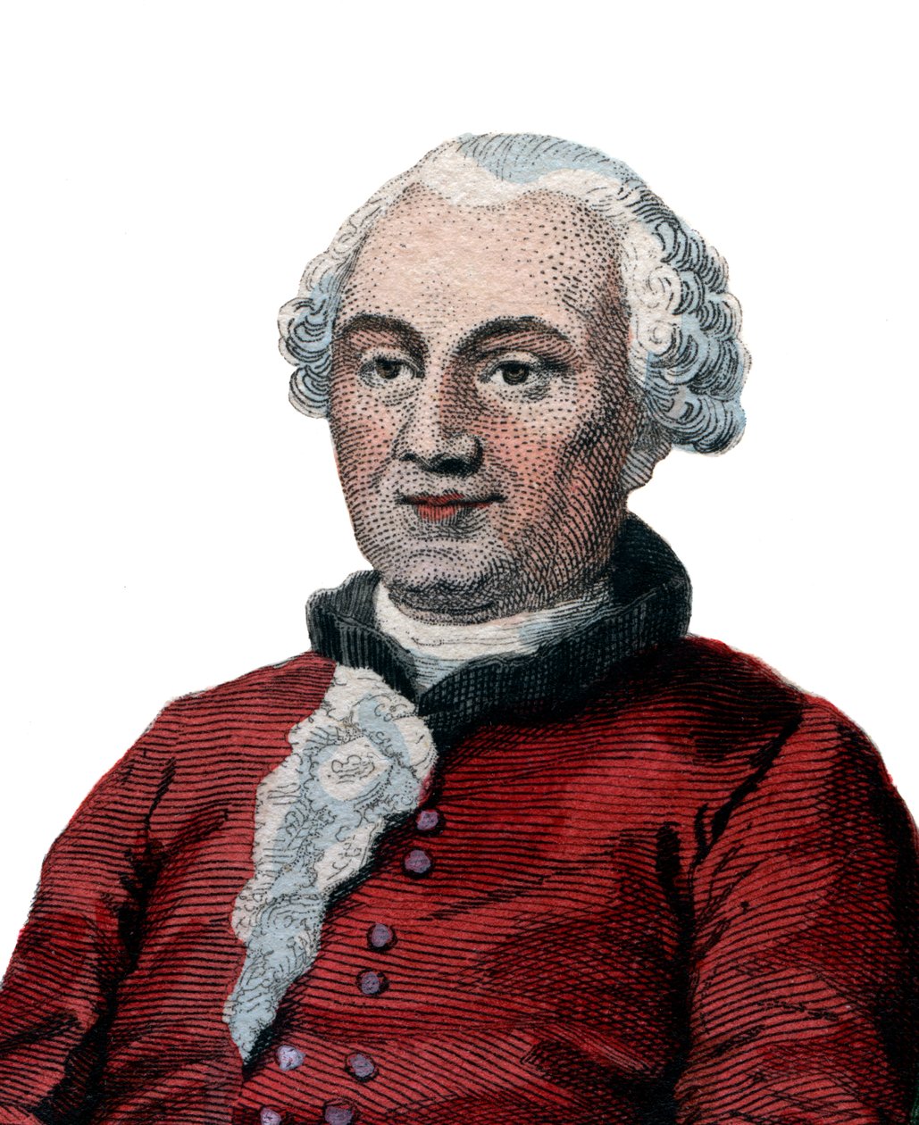 Georges Louis Leclerc, Comte de Buffon (1707-1788) francia természettudós, matematikus, kozmológus és enciklopédikus író portréja. alkotó: French School