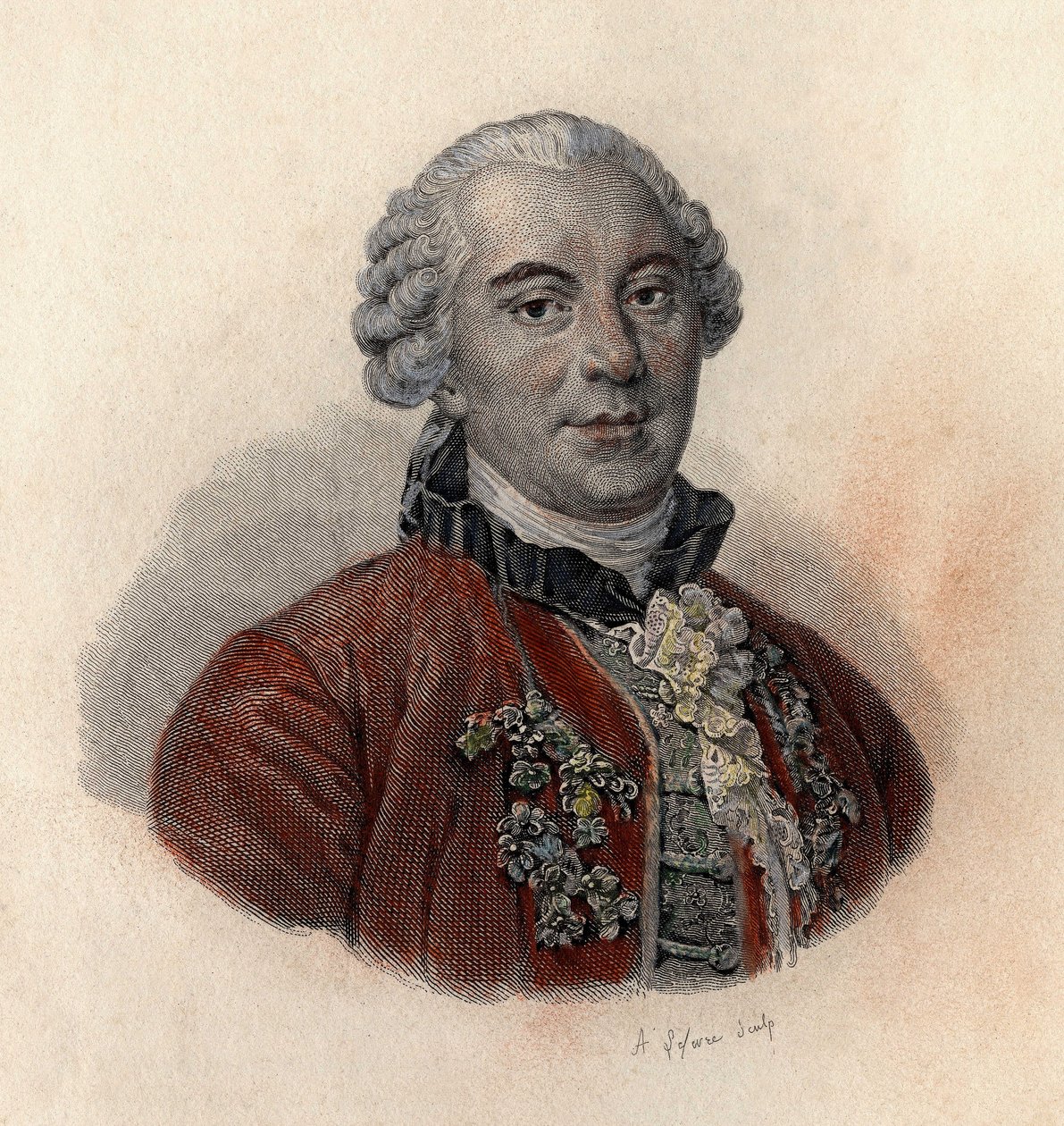 Georges Louis Leclerc, Buffon gróf (1707-1788) francia természettudós és író portréja. A „” Hasznos férfiak portréiban”” alkotó: French School