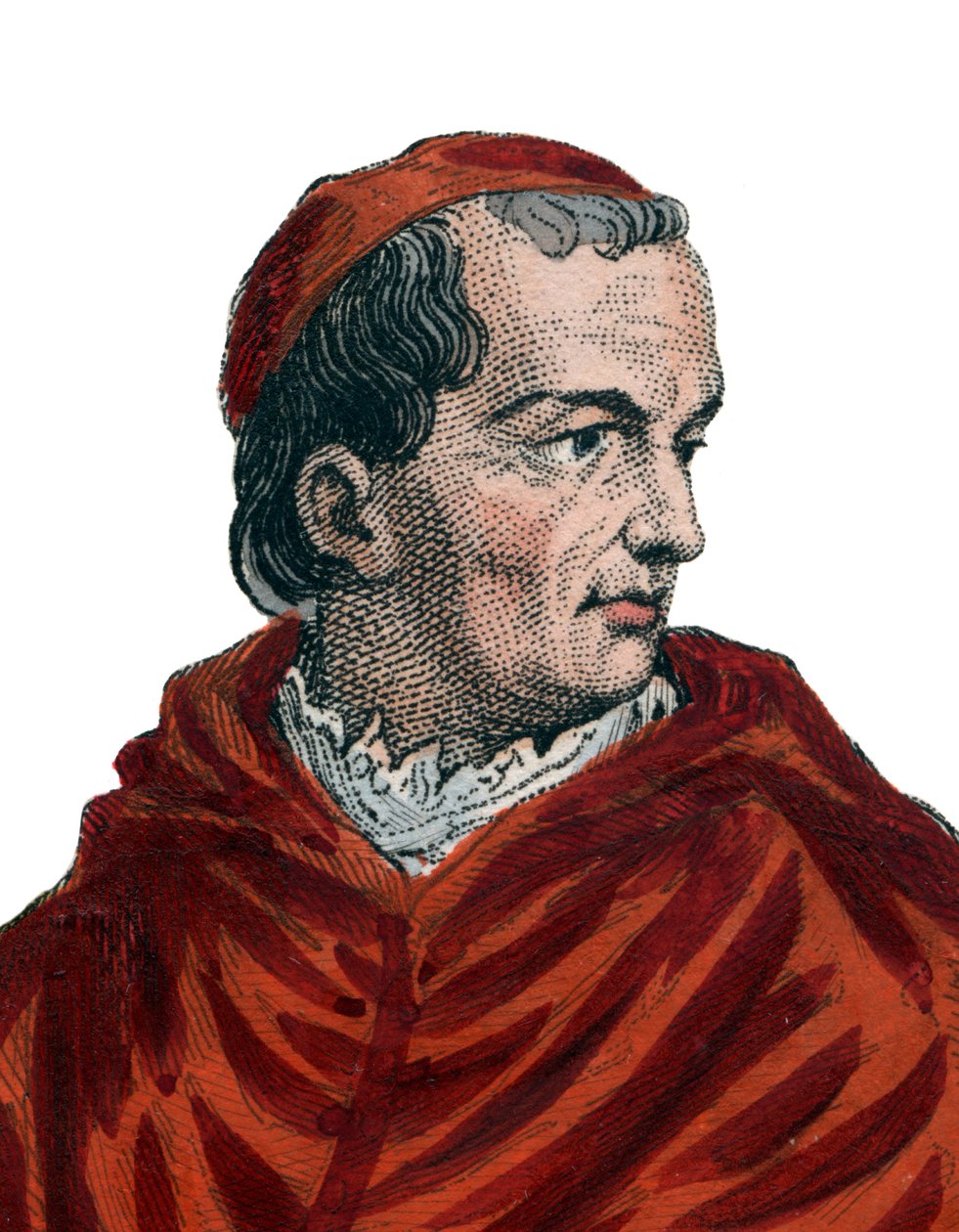 Georges dAmboise (1460-1510), francia bíboros és államminiszter portréja. alkotó: French School