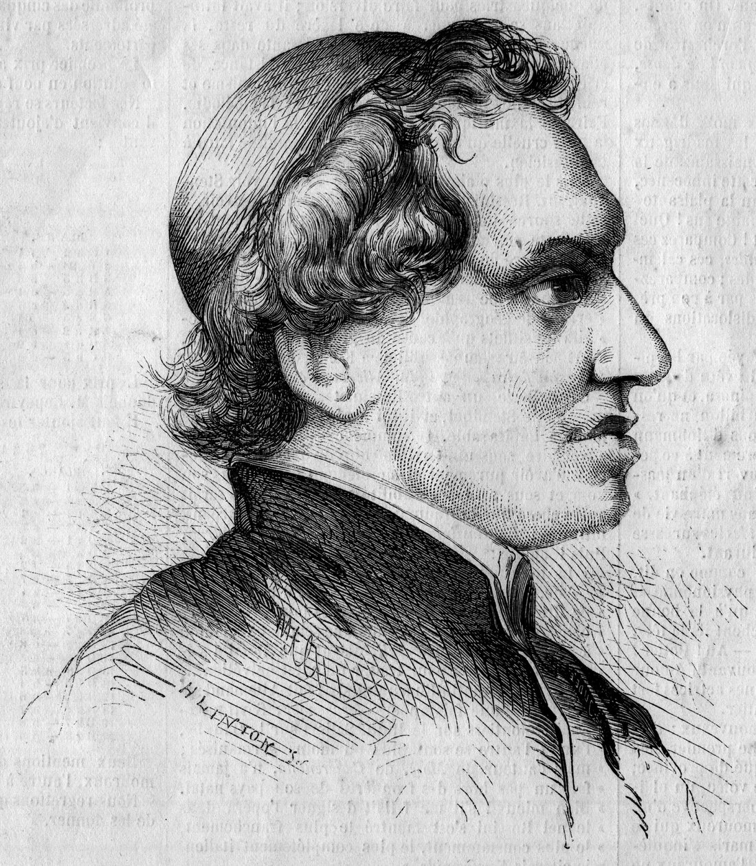 Giacomo Antonelli (1808-1878), olasz bíboros és a pápai kormány államtitkárának portréja. Linton metszete a „” The Illustrous World”” 92. számában, január 15-én alkotó: French School