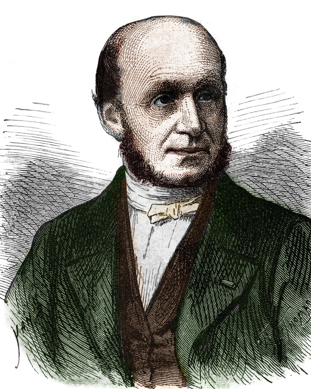 Guillaume Benjamin Duchenne de Boulogne (1806 - 1875), francia orvos portréja - az „Album de la Science; jeles tudósok; Nagy felfedezések””” 1896. alkotó: French School