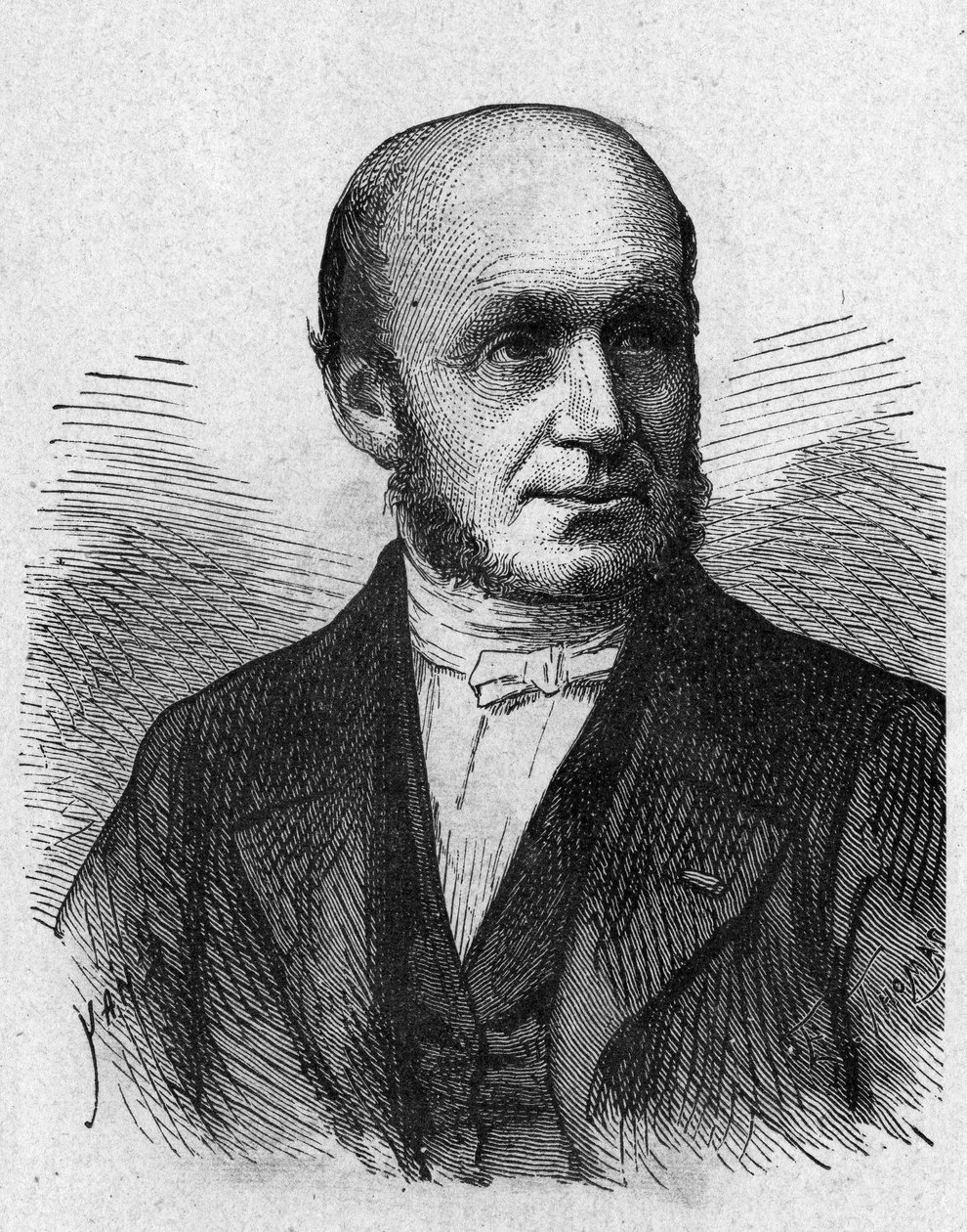 Guillaume Benjamin Duchenne de Boulogne (1806 - 1875) francia orvos portréja – az „Album de la Science; jeles tudósok; Nagy felfedezések””” 1896. alkotó: French School