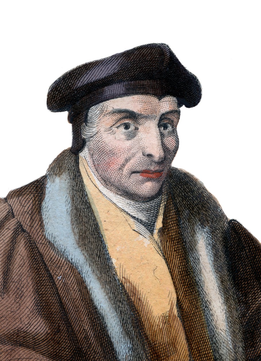 Guillaume Bude (Budee) (Budaeus) (1467-1540) francia tudós portréja. alkotó: French School