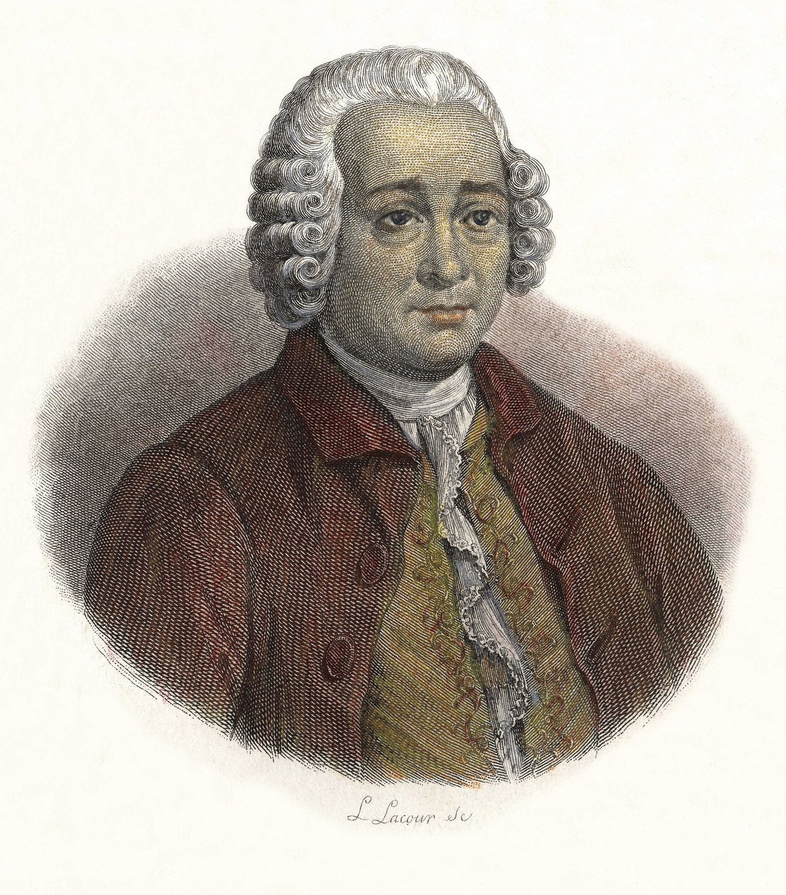 Guillaume Chretien (Guillaume-Chretien) portréja, Lamoignon de Malesherbes (1721-1794) francia magisztrátus. a „Hasznos férfiak portréi” című részben alkotó: French School