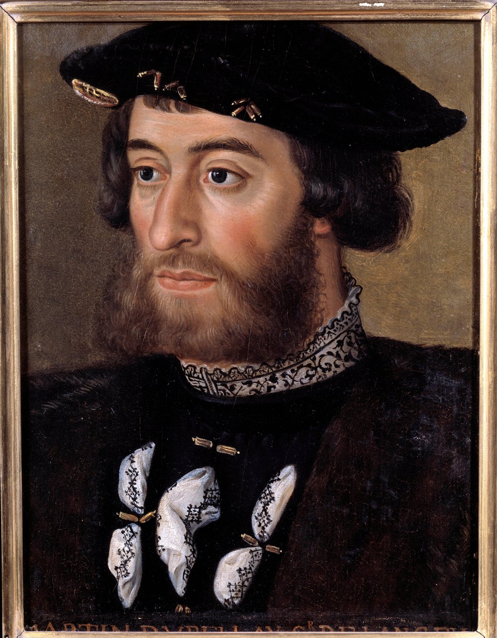 Guillaume de Bellay, Langey ura (1491-1543) portréja Torino és Piemont kormányzója volt. Névtelen 16. századi festmény. Mérete 0,32x0,23 m. Versailles, Versailles-i és Trianon palotái – Guillaume de Bellay, Langey ura (1491-1515) portréja alkotó: French School