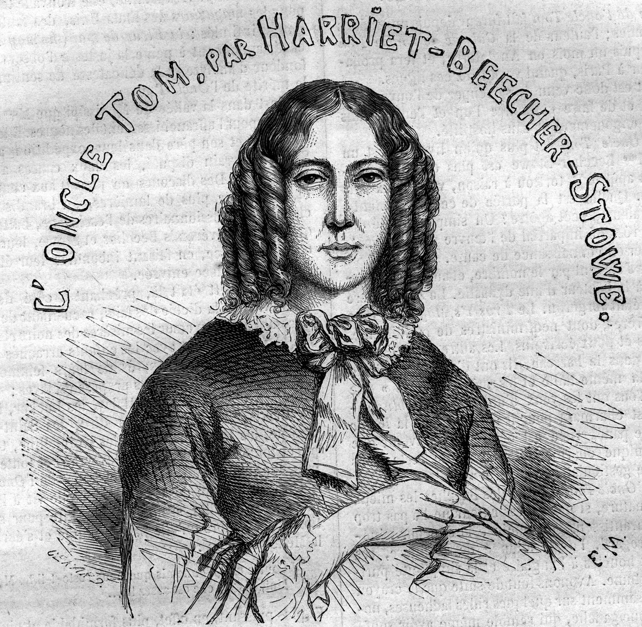 Harriet Beecher Stowe (1811-1896), amerikai írónő, az Uncle Tom