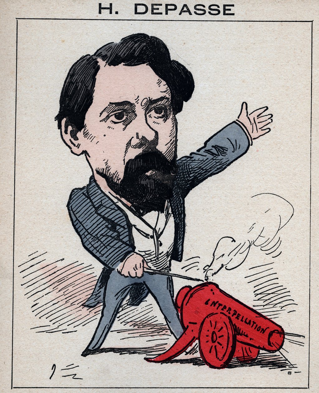Hector Depasse (1842-1911) francia politikus portréja a „Les Hommes d