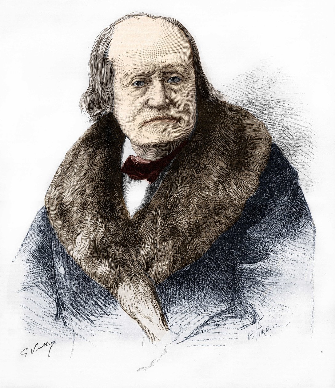 Henri (Henry) Milne Edwards (Milne-Edwards) portréja. Francia természettudós 1800-1885. 1885-ös „le monde illustrious” metszet. alkotó: French School
