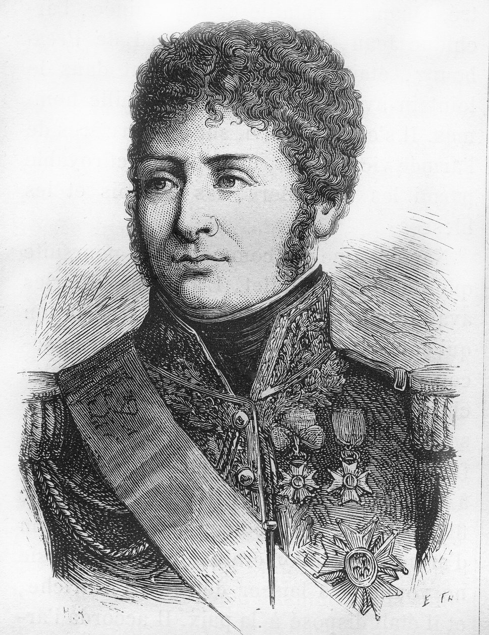Henri Clarke francia tábornok és politikus portréja (Feltre hercege 1809 alkotó: French School