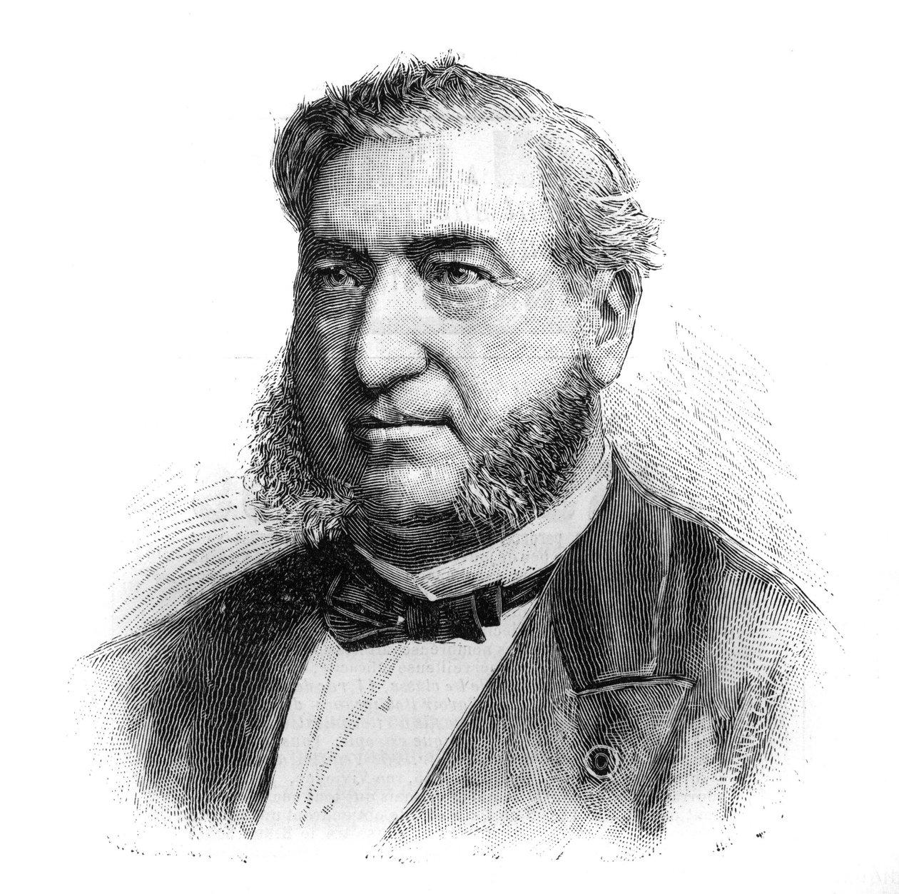 Henri Legrand du Saulle (1830-1886) francia pszichiáter portréja. Metszet a "" Az illusztrált világban"" alkotó: French School