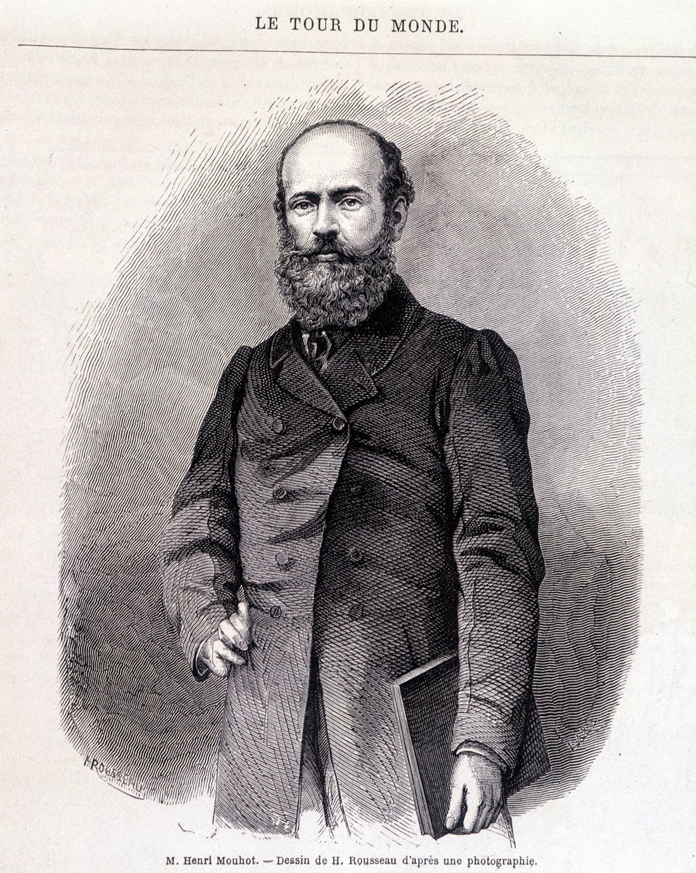 Henri Mouhot portréja – a „Tour du Monde” 2. félévben. 1863 alkotó: French School