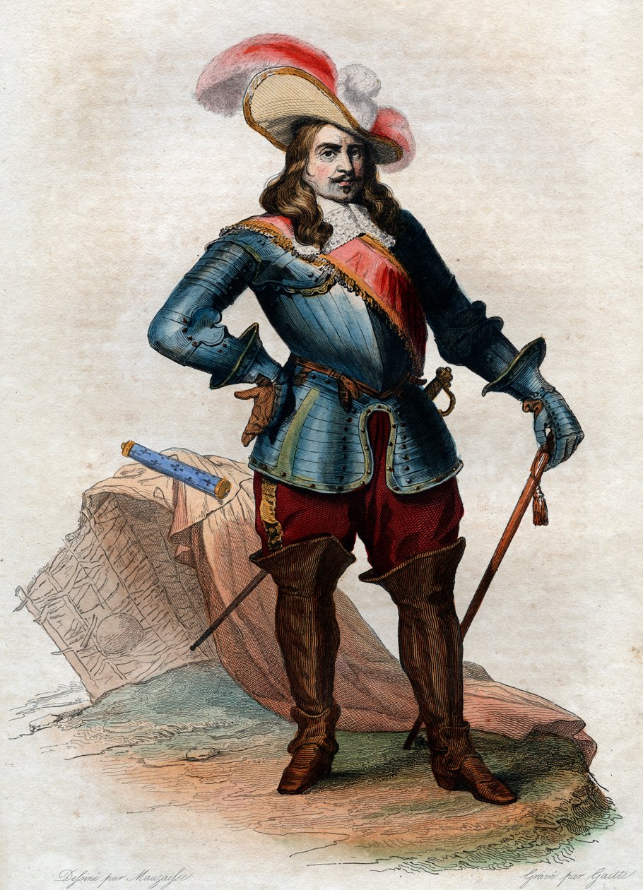 Henri de La Tour dAuvergne, Vicomte de Turenne (1611-1675), francia marsall portréja. alkotó: French School