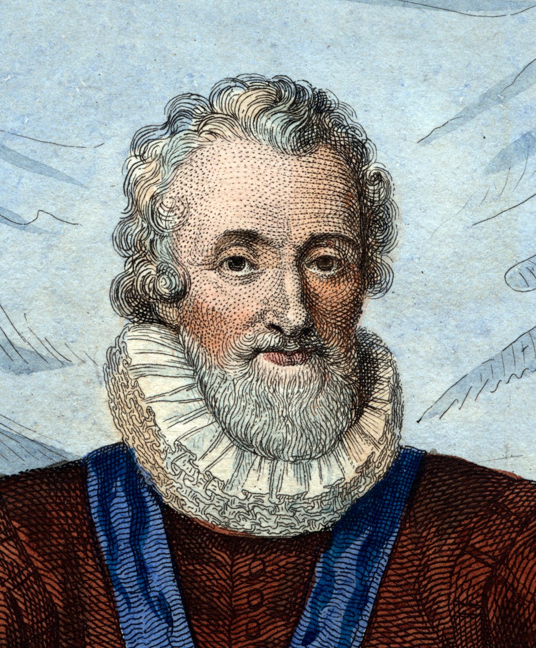 IV. Henrik (1553-1610), francia király portréja. alkotó: French School