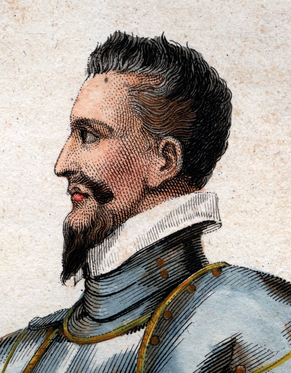 I. Henrik, Guise hercegének (1550-1588) a sebhelyesnek nevezett portréja. alkotó: French School